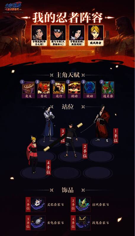 第二套阵容搭配示意图，强调控制与输出平衡