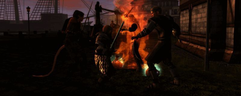 游戏画面展示角色与怪物在地牢中展开激烈战斗的场景，魔法特效绚丽