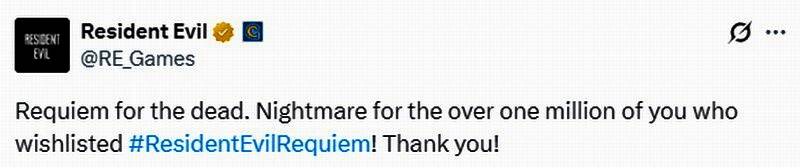 卡普空发布特别贺图庆祝《生化危机9》愿望单突破百万