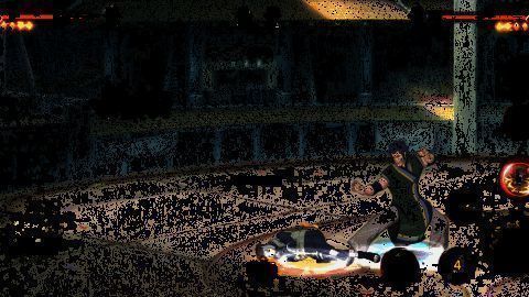 岩板格挡突进攻击演示