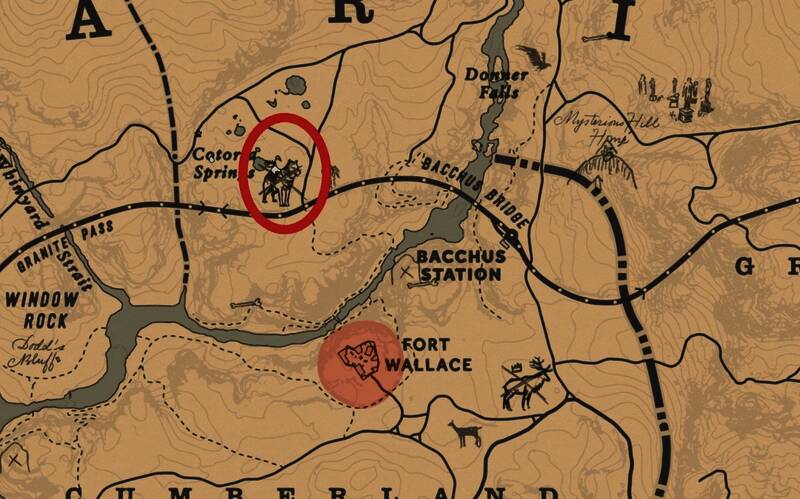 地图中标注的传说狼具体位置，红色标记清晰醒目