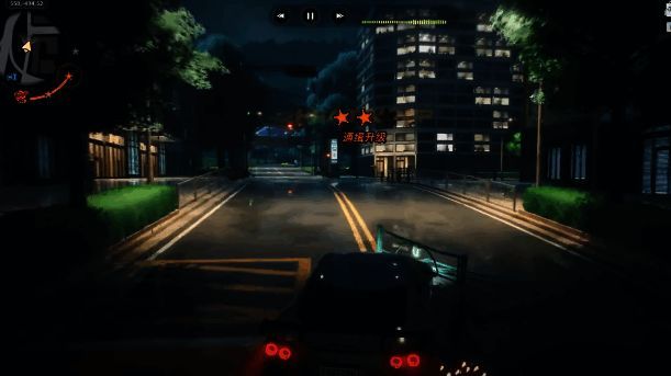 通缉等级显示界面及治安官出警场景