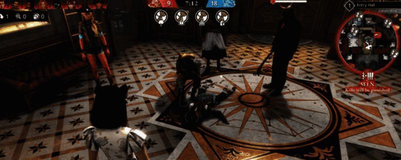 游戏主界面展示，背景为阴森旅社外观，整体风格悬疑紧张