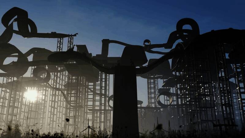 《The Eternal Life of Goldman》角色设定图，呈现复古神秘氛围