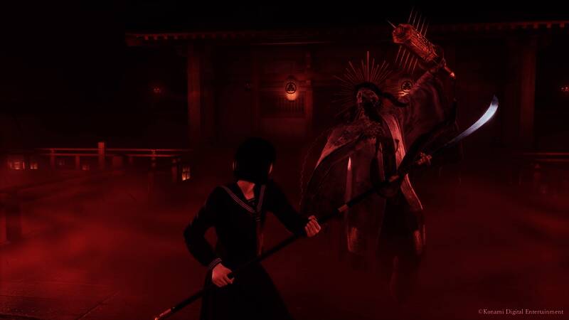 《寂静岭f》角色动作捕捉画面，女主做出防御姿态