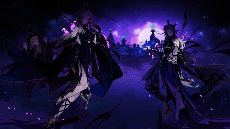 歌词插画，描绘主角持剑抗争命运的悲壮画面