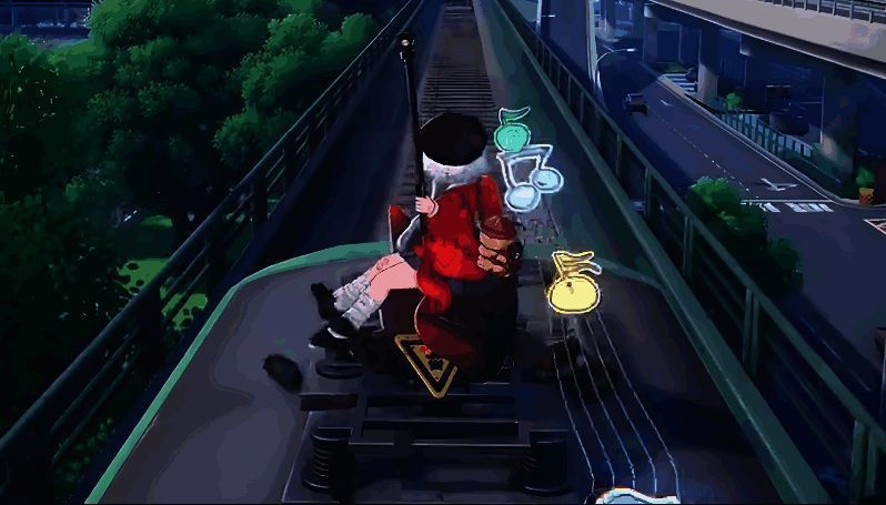 守岸人技能演示图，展示其为团队提供护盾与治疗