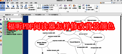 福昕PDF阅读器文件菜单界面截图，展示偏好设置选项