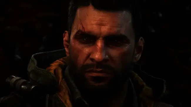 《消逝的光芒：困兽》游戏场景，主角在废墟间奔跑跳跃，身后有僵尸追赶