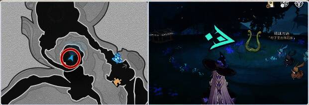 风琴旁出现一圈神秘风铃，排列整齐，散发着微光