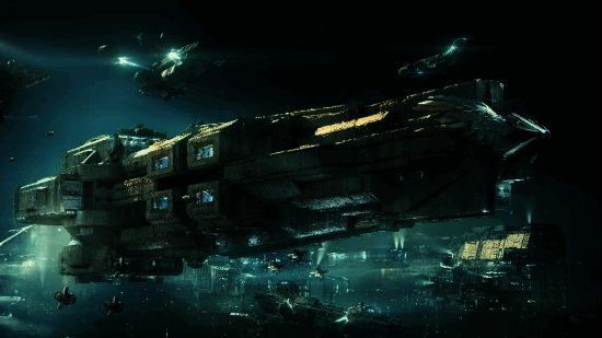 英雄舰‘艾格勒姆的未名者’霸气登场，自带光环特效，外观炫酷