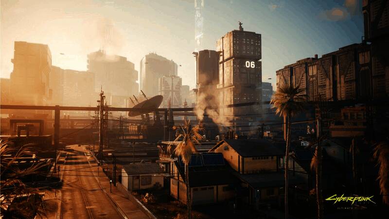 玩家在驾驶一辆未来风格的悬浮摩托，场景充满赛博朋克元素