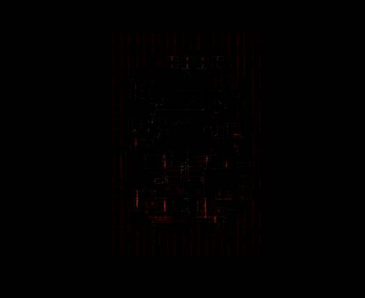 PCB顶层铺地示意图，显示用多边形圈出铺地区域后的填充效果