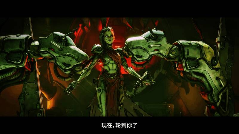 时间尊者在王座上俯视众人，背景是星球崩裂的末日景象