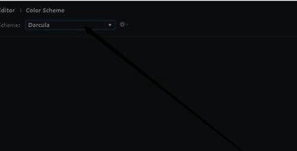 配色方案设置界面特写