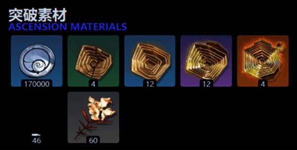 鸣潮游戏内声核材料收集界面展示，详细列出各阶声核数量需求