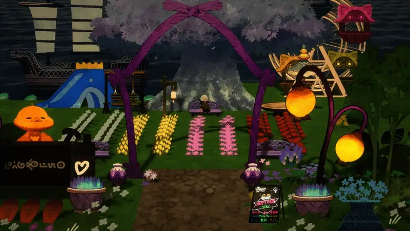 妖之乡建设界面，资源管理与建筑搭配自由度高