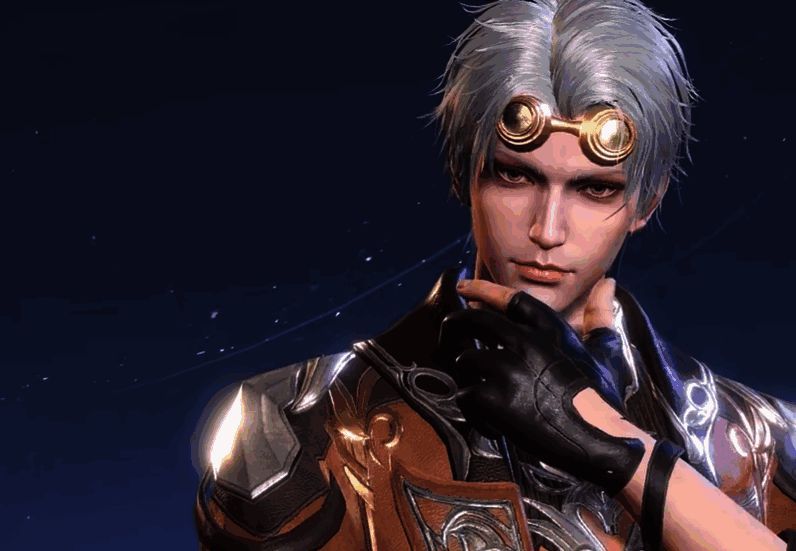 PVP阵容展示图，角色站位清晰，技能效果华丽