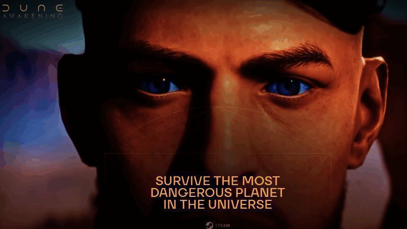 《沙丘：觉醒》游戏界面展示阿拉基斯星球全景，沙漠环境逼真壮观