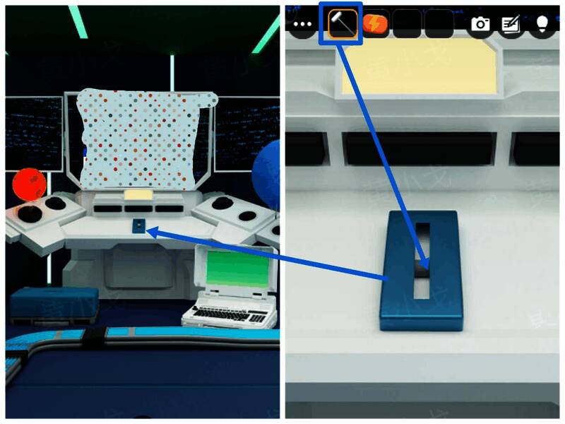 宇航员操作台界面，显示操作杆已安装完成