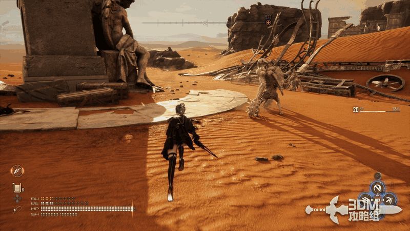 另一张星之泪地图，清晰标注沙漠区域内的隐藏点