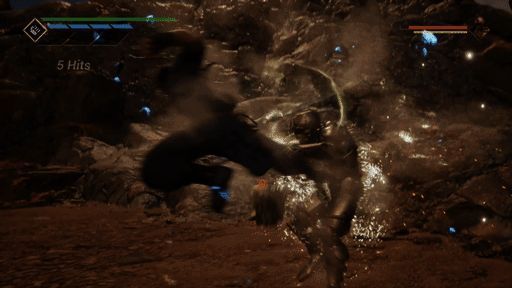 《灵拳Spirit X Strike》战斗动图，展示特写镜头下的格斗细节