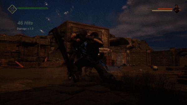 《灵拳Spirit X Strike》子弹时间战斗动图，展示慢动作反击效果