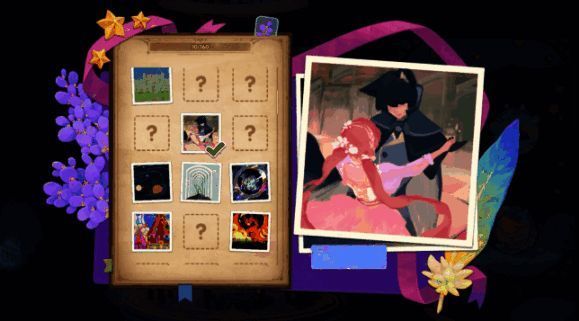 神秘客人与灵娜交谈的画面，背景气氛略带神秘感，人物表情生动自然