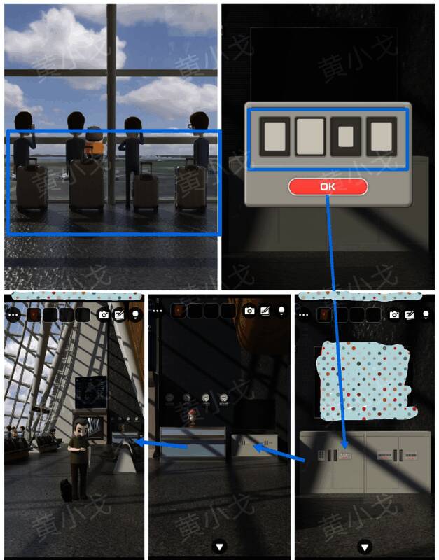 密码锁特写显示已调整好的中大小中尺寸组合