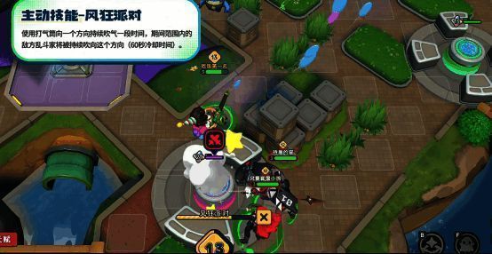 玩家操控角色在战场中灵活走位，技能交错，战斗激烈