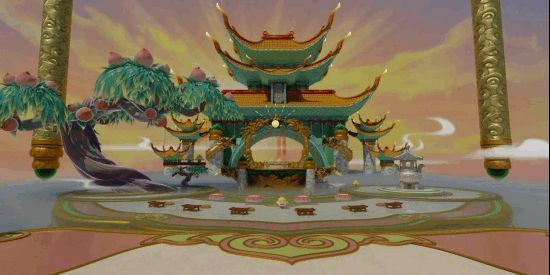 玩家坐在金色宝座上观看春晚，表情兴奋