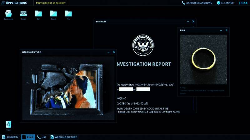 Epic平台本周免费游戏《接线疑云》游戏画面展示，界面简洁，风格冷峻