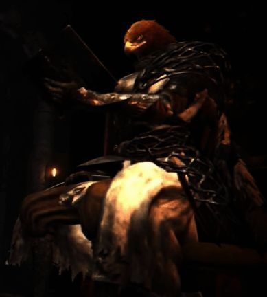 守护者战斗场景演示，展示其使用大盾抵挡敌人攻击的动作