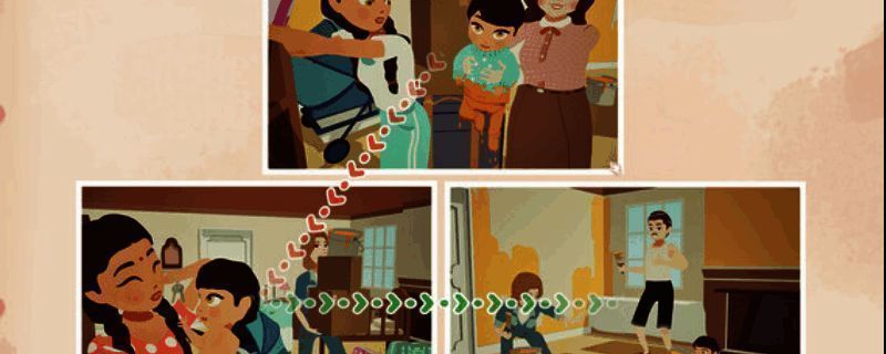 游戏主视觉图展示温暖画风与手绘风格场景