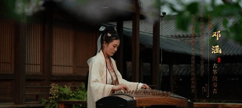 非遗乐器演奏场景，古筝与琵琶交相辉映