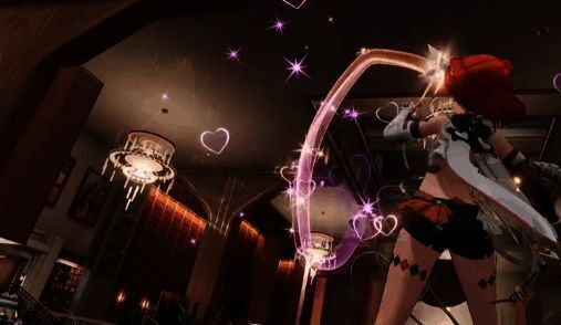 苔丝绮幻操控红色与绿色苹果进行技能释放的战斗画面