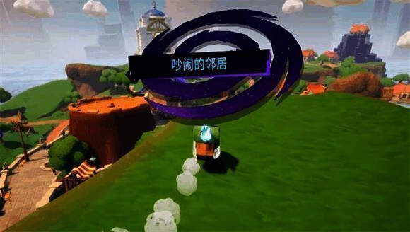 角色手持炸弹站在木桩中央的画面