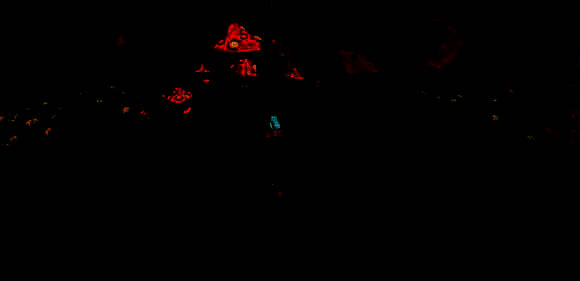 角色在蘑菇屋内与地精战斗的画面