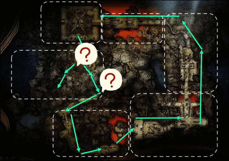 地图中敌人逐渐变强，玩家需谨慎应对层层挑战