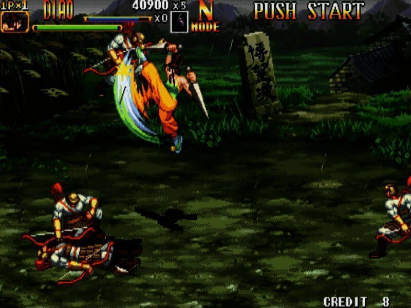 游戏设置菜单界面，提供多种难度选项和即时存档功能