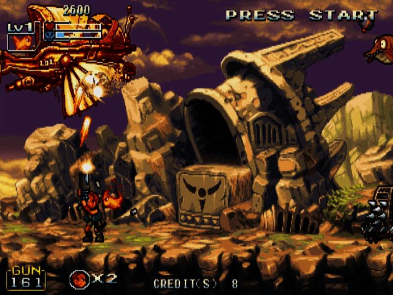 游戏主菜单界面，整体UI设计简洁复古