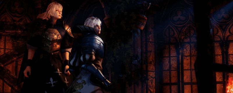 《赤痕：绯红契约》游戏封面，画面中展现了一位战士手持武器，背景为暗黑风格的城堡与火焰交织