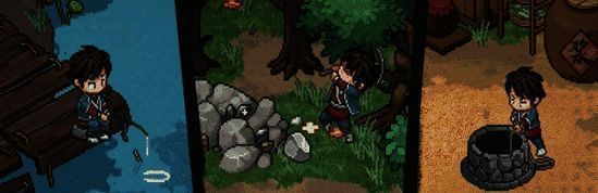 《大侠立志传》中角色自由探索江湖的场景