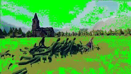 花园战争场景截图，角色造型萌趣可爱，战斗方式滑稽搞笑