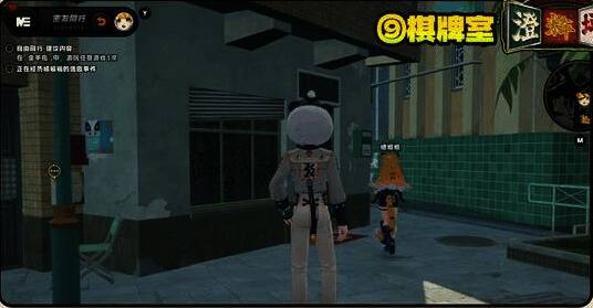 棋牌室内桌位截图，显示逸趣事件触发位置