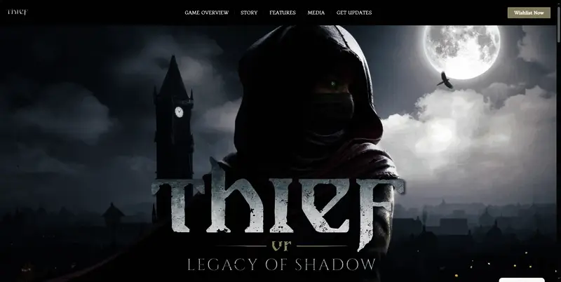 官网页面截图，显示游戏LOGO与主要功能介绍