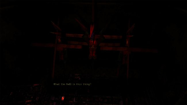 游戏中Michelle探索被诅咒的区域，环境充满神秘与恐怖气氛