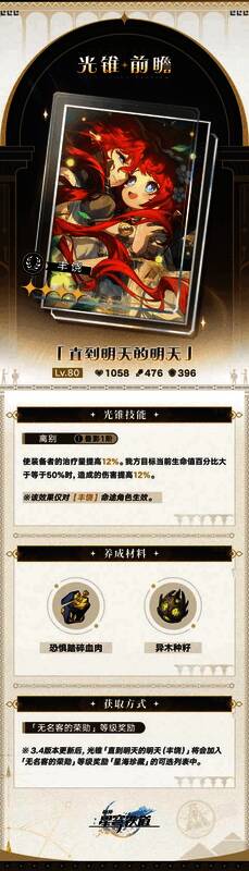 另一款新增光锥，带有详细数值加成描述和技能效果说明