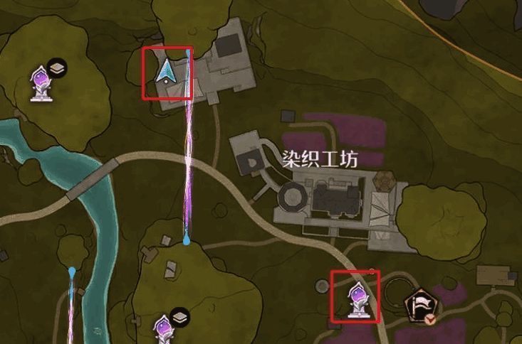 画面中央是一个旧式木质小推车，周围布满花草