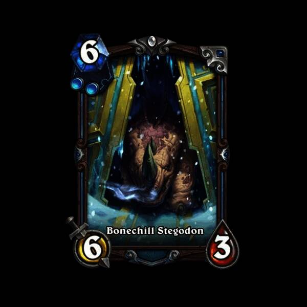 死亡骑士异画卡寒骨剑龙，冰霜与恐龙的融合设计